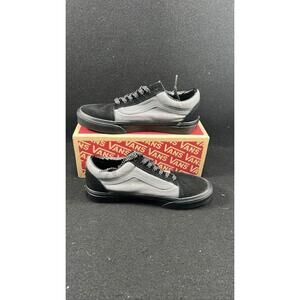 Vans Old Skool Black Gray Reflective Dot Skate Shoes Kids US 5